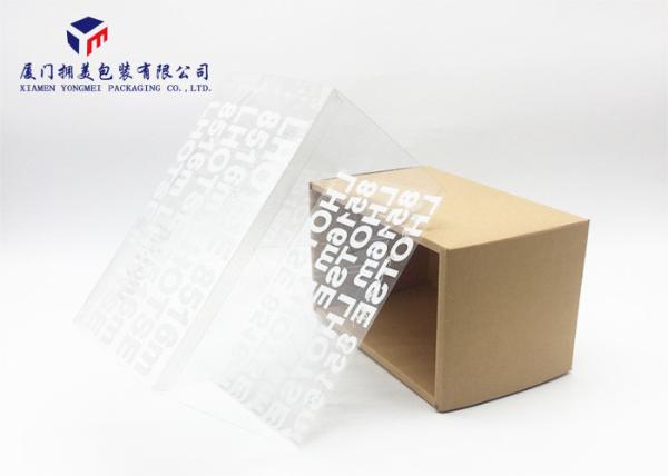 0.3mm PET Sleeve Rectangle Hard Plastic Box Packaging For Packing Glasses