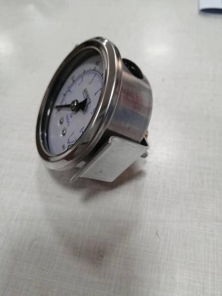 ss304 tomada hidráulica 1/4 bsp 2,5 axial líquido preenchido de pinça manômetro de pressão