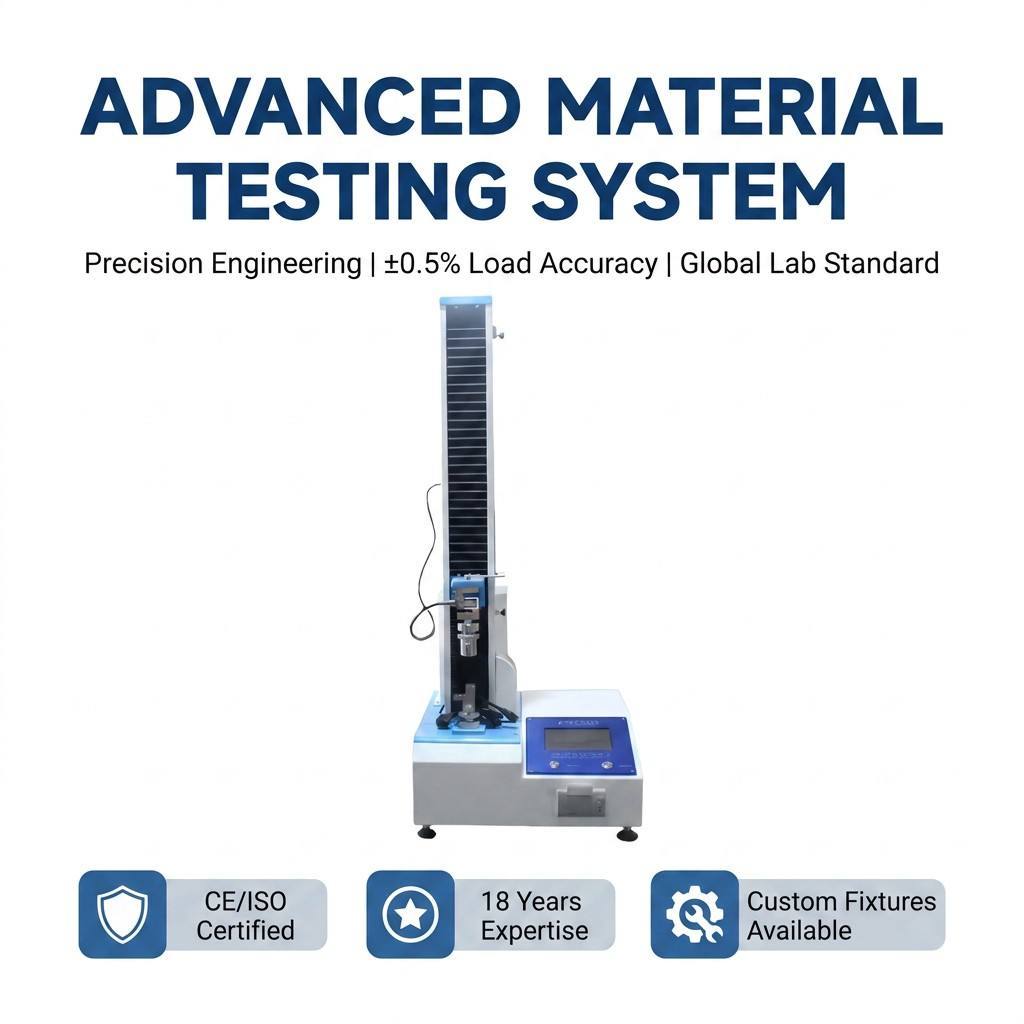 Single Column Servo Universal Tensile Testing Machine 5KN Peel Strength Tester for Plastic Film Adhesive Tape