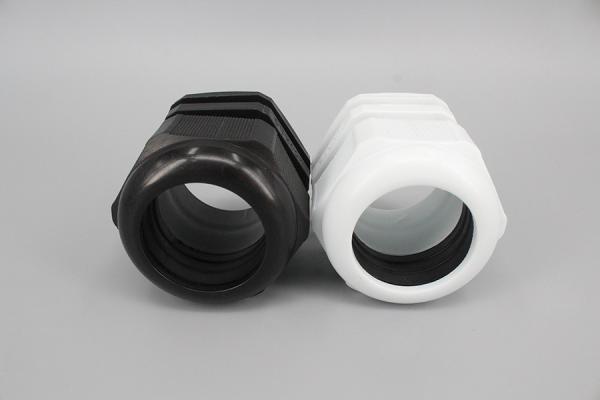M12 Types of cable glands Waterproof Nylon plastic cable glands in White Black Grey NPT PG Metric Thread