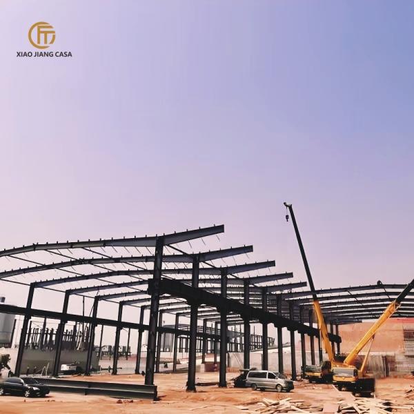 Prefab Steel Warehouse Building - Metal Structure Warehouse with Steel Frame Construction & Customizable Design