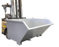 Acessório de Grey Tipping Swarf Bins Forklift com revestimento chapeado zinco
