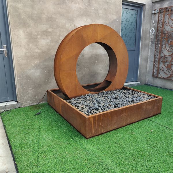 Garden Ornaments Metal Landscape Corten Steel Water Feature Outdoor