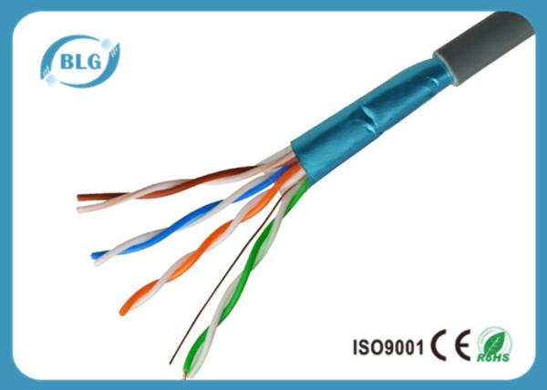 Cat5e FTP Ethernet Network Cables CCA 4 Pair Indoor 305m Pull Box Customized Length