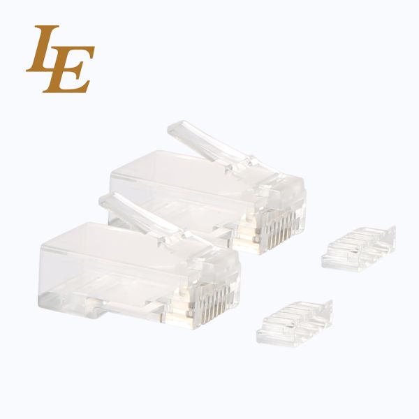 FTP 8P8C Copper Ethernet RJ45 Connector Cat5e Cat6 Cat6A 3U Modular Plug