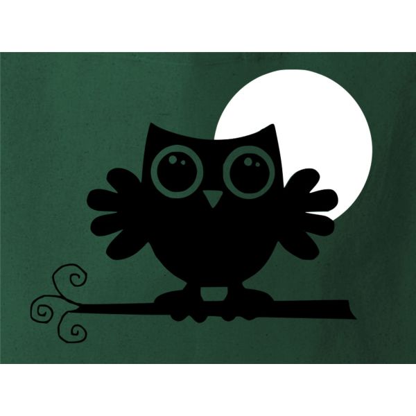Cotton Tote Bag Women An Owl in the Moonlighteww