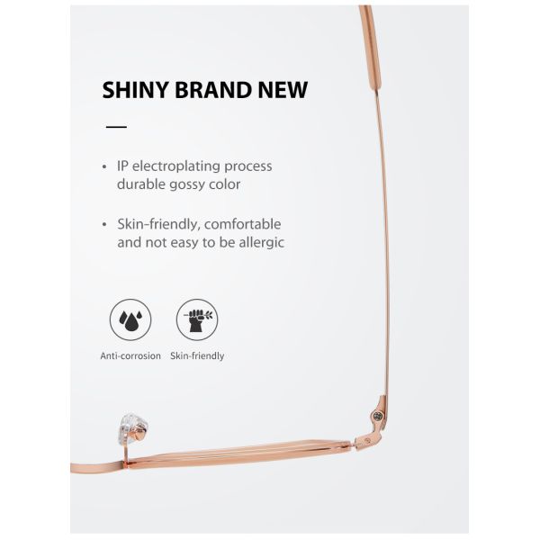 Титан ацетата ультра освещает объектив коробки металла CE стекел ясный