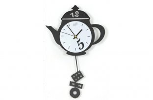Wrought Iron Wall Clocks with Acrylic Cover CK038 48 * 28 * 3cm