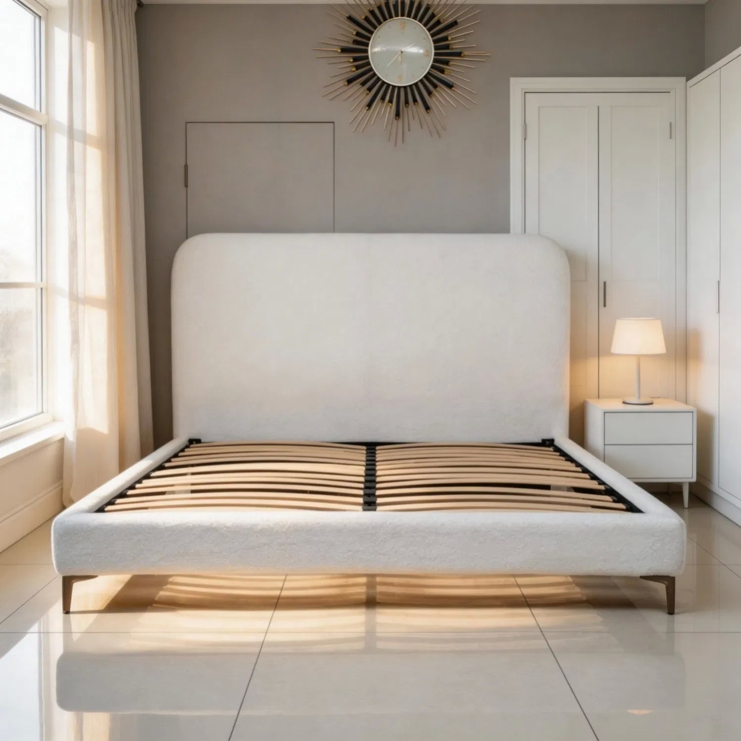 Premium Soft Fabric Bed Delivers a Luxurious Touch Without Compromising Functionality