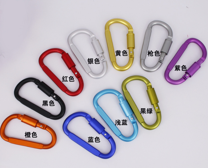 Цепи замка Carabiner безопасностью багажа путешествуя сумки алюминиевого сплава общего назначения ключевые