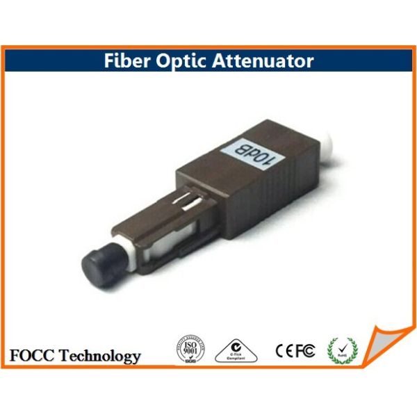 High Voltage MU Fiber Optic Fixed Optical Attenuator / Digital Step Attenuator