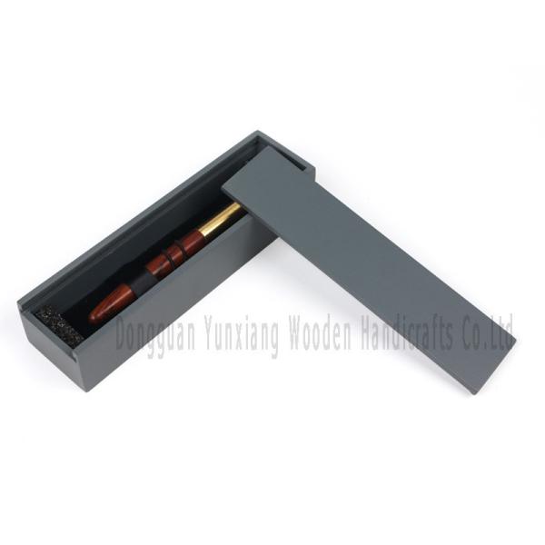 Empty Wooden Pen Presentation Boxes, Wooden Pen Case with Black Decor, Gift Collection Case for Christmas Thanksgiving Birthday
