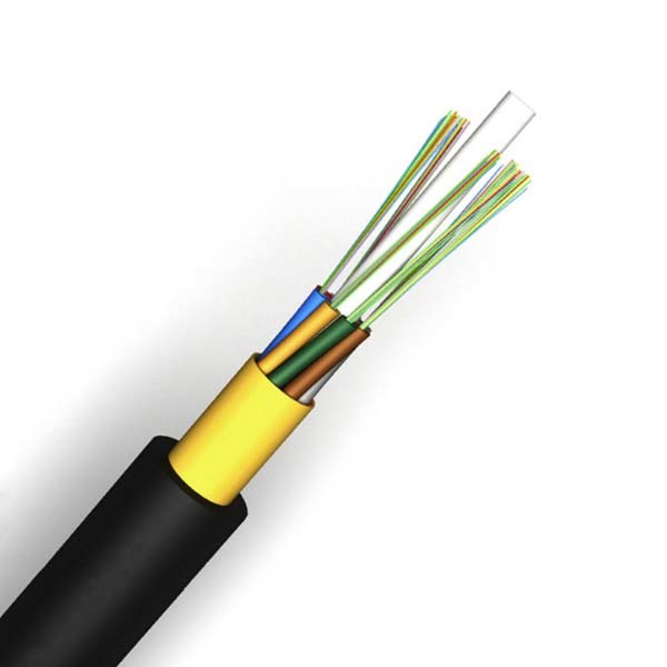 Flame Retardant Fiber Optic Cable Single Mode Loose Tube 12 Core PE Sheath