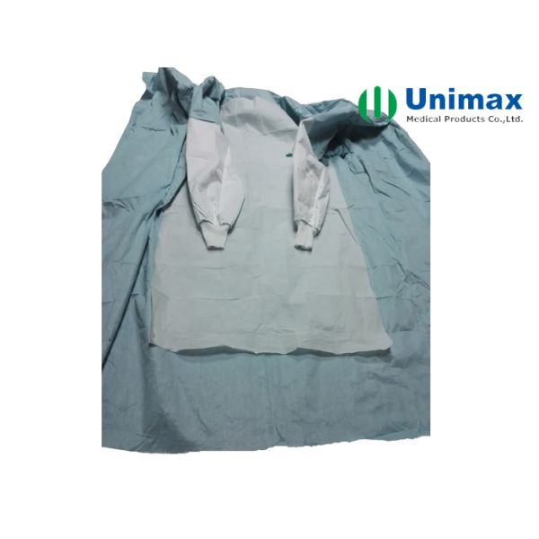 60gsm 3XL Spunlace Sterile Surgical Gowns