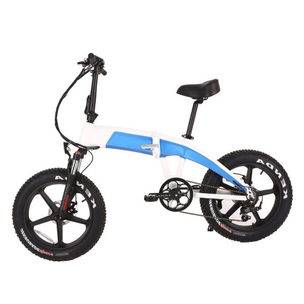 20in Electric Fat Folding Bike with 10.4 AH Battery Capacity and Aluminum Alloy Frame