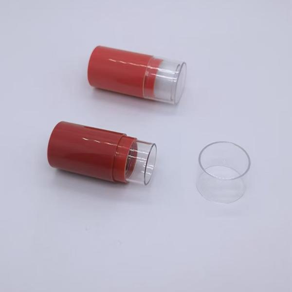 Stick Bottle Deodorant Balm Container with Screw Lid and Transparent Packaging