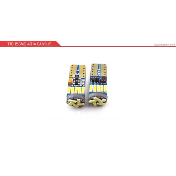 T10 Canbus Led Interior Light Bulbs , 16V 15SMD 4014 Car Interior Light Bulbs