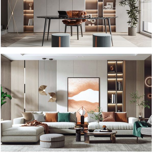 Современная роскошная панель стены 5mm облицовки древесины внутреннего художественного оформления 8mm