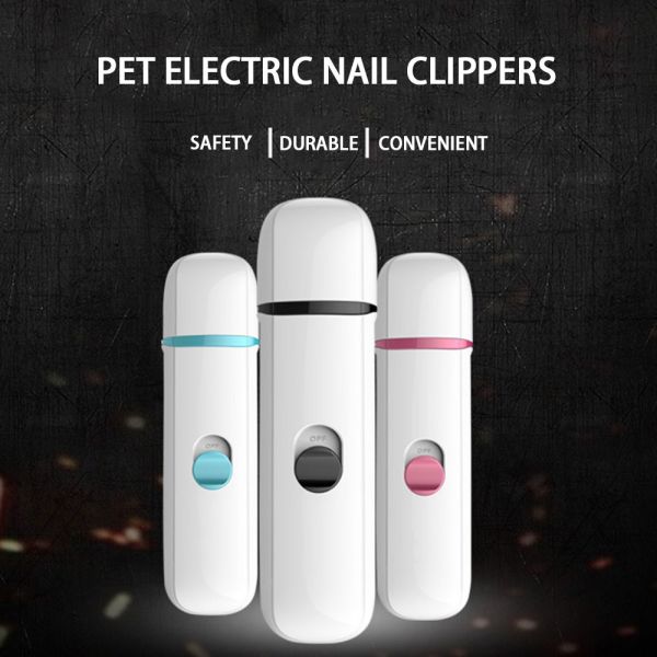 Portable Rechargeable Painless Pet'S Nail Grinder 360° Polishing One Button Trimming