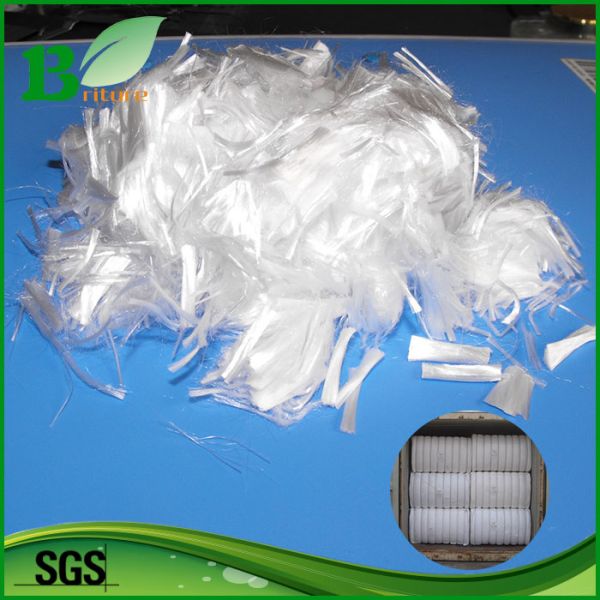 Бетон армированный 6mm высокого волокна полипропилена полиамида краткости цепкости