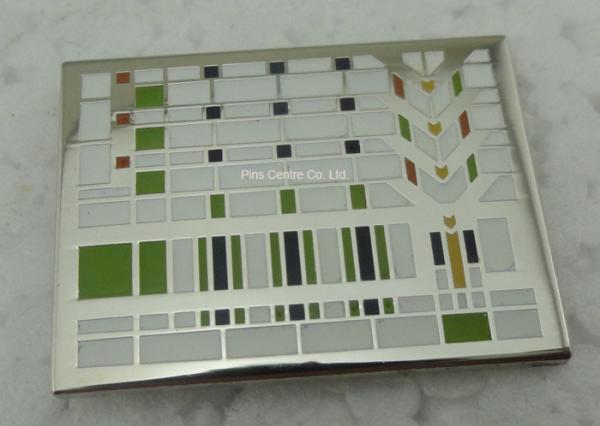 Nickel Enamel Metal Die Stamped Collect Lapel Pin / Custom Trading Pins