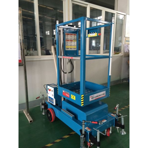 Office Buildings Personnel Lift Platform , 160kg Rated Load Electric Ladder Lift