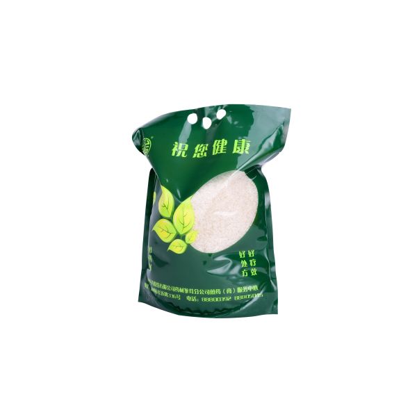 Clear Window Food Grade Bags For Rice / Snack Packaging Waterproof 17 Thread Thick