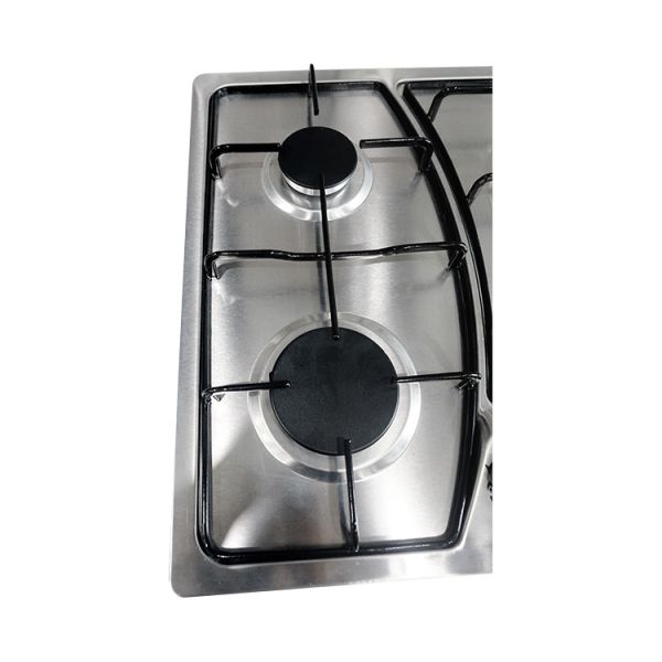 5 Burner Stainless Steel NG LPG Gas Cooktop Supplier Electric Built In Kitchen Stove With Metal Knobs ECO-S5701