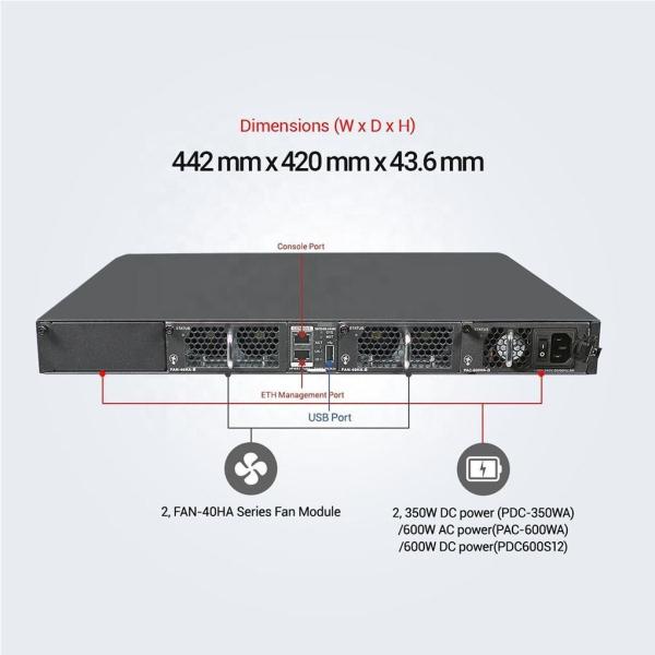 24 ports 10GE Switch de routage S6720-30L-HI-24S Commutateur à fibre optique Full-Duplex Half-Duplex Fonction SNMP Prêt à prendre en charge