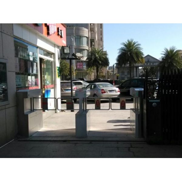 Mechanical Stainless Steel Turnstiles Retractable Swing Barrier Turnstile