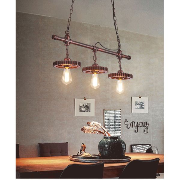 Retro Industrial Style Chandelier Creative Restaurant Iron Lamp Bar Clothing Shop light(WH-VP-232)