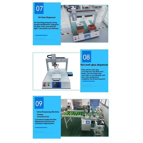 Visual Three-four-five Axis Silicone Paint Epoxy Resin Pu Uv Pvc Ab Hot Melt Doming Led Automatic Glue Dispensing Machine