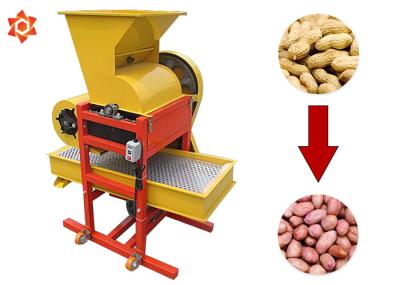 Porca de terra pequena automática da máquina de processamento do amendoim que descasca a máquina