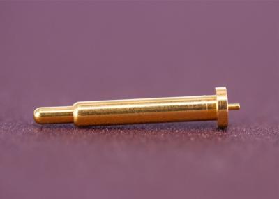 PCB Flange Spring Loaded Test Probes , Large Pogo Pins Copper Material
