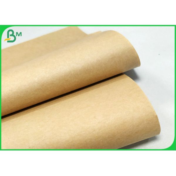 Eco - Friendly 50g Kraft Paper Brown Food Wrapping Paper Roll FSC FDA ISO