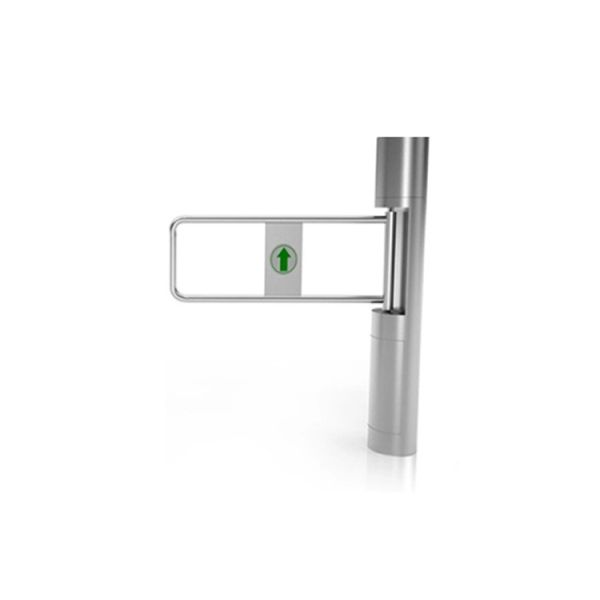 168mm Column Clear Toughened Glass Swing Barrier Gate with Face Recognition