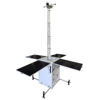 Unidade de vigilância móvel movida a energia solar com mastro de 6 metros para evento de estacionamento