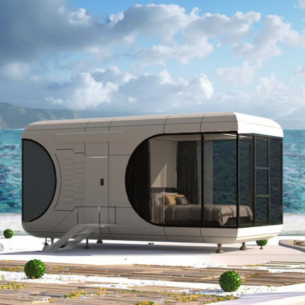 Maison Capsule Spatiale 8m*3.3m*3.2m Solution Ultime pour Gagner de l'Espace en Milieu Urbain Design Mobile