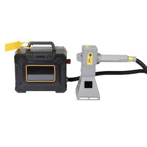 Portable Handheld Laser Marking Machine Printing on Rubber Tires