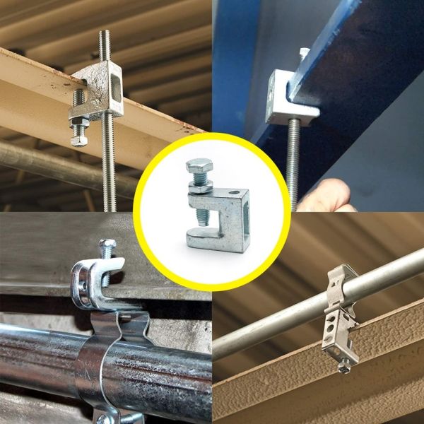 Упругие железные штрих-каналы и фитинги челюсти подвески Unistrut Beam Clamps