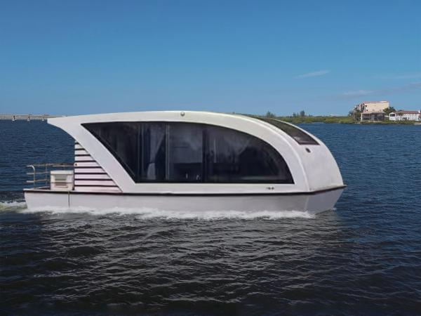 Bateau maison en aluminium Bateau maison de luxe avec salle de bains pour les activités de pêche