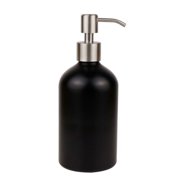 Black Metal Lotion Pump Aluminum Cosmetic Bottles 10ml-1000ml Personal Care Packaging