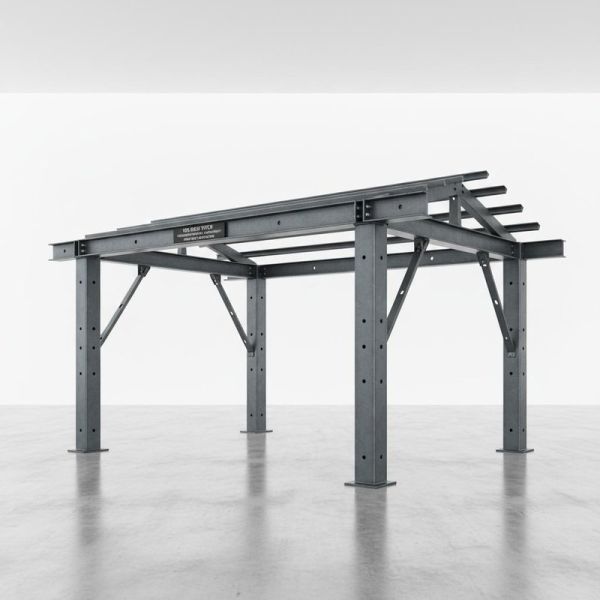 10% Roof Pitch Steel Structure Truss with Corrosion Resistance and Customizable Height for Heavy Duty Applications