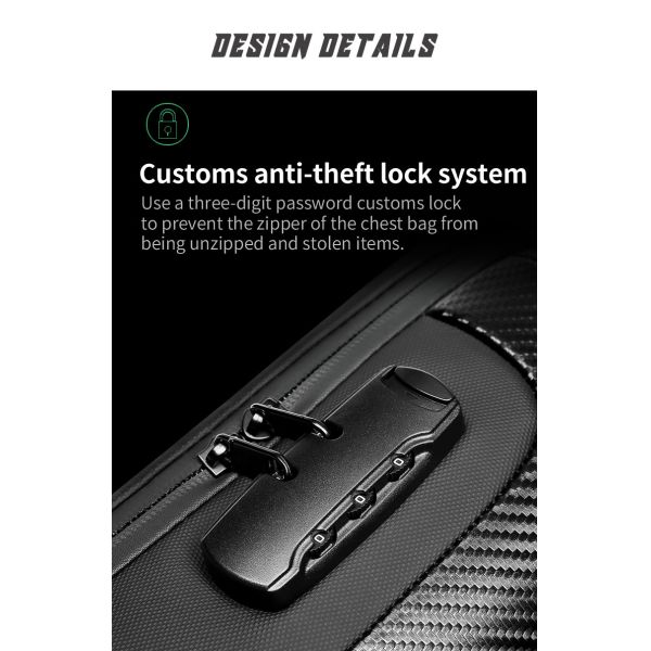 OEM/ODM Углеродные волокна Прозрачная противоугонная сумка