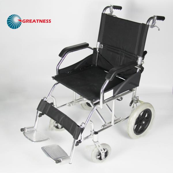 Light Weight Folding Aluminum Manual Wheelchair Solid Wheel United Break Easy Carry