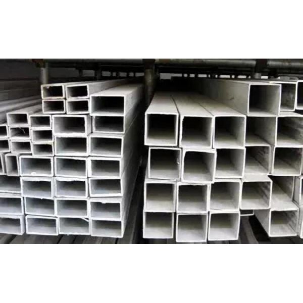 Le miroir d'ASTM A554 SS304 a poli le tube carré industriel d'acier inoxydable de 100*100*5*6000mm