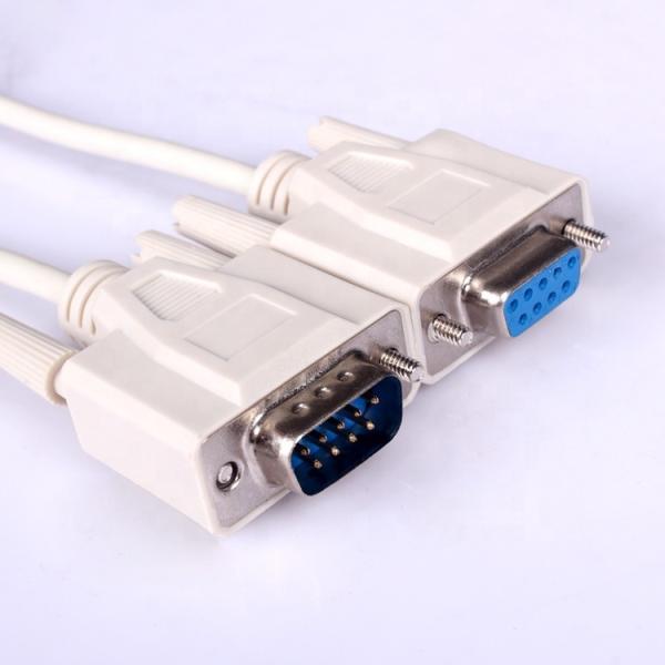Multipurpose Rs232 DB9 Cable Male To Female Serial For Data Transmission