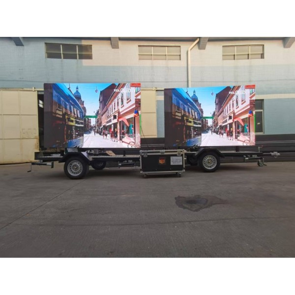 IP65 Weatherproof Mobile Trailer LED Display 4500Nits-10000Nits 160° Wide Viewing Angle