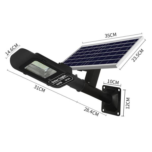 Led Separated Commercial Solar Street Lights 50 Watt High Lumen Outside Ip66