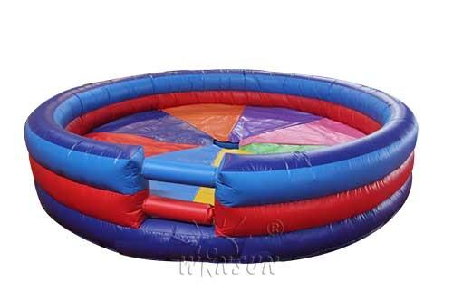 Waterproof Sports Themed Bounce House Revolution Wheel Inflatable Mat Eco - Friendly